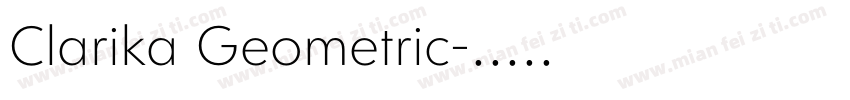 Clarika Geometric字体转换